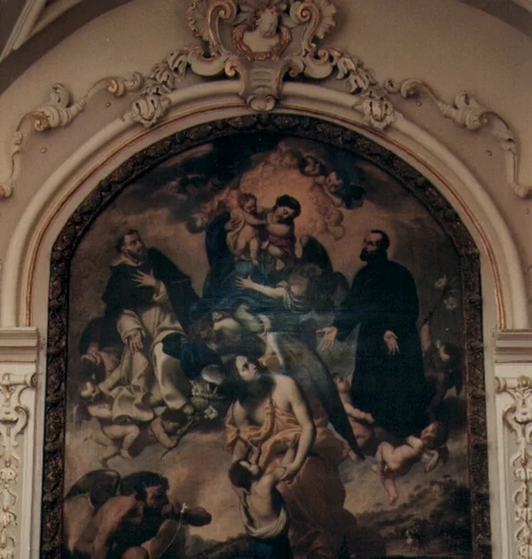 Madonna con Bambino, San Gaetano, San Domenico e l'angelo custode - Sant'Agata di Puglia